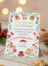 Dankeskarte Vorlage Vertikal