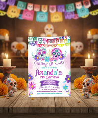 Day of the Dead Birthday Invitation