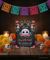 Día de los Muertos Party Invitation