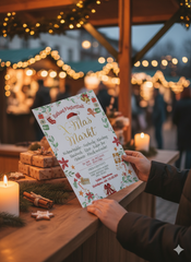 Digitale Flyer Vorlage Weihnachtsmarkt