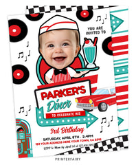 Diner Birthday Party Invitation with Photo