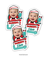 Diner Cupcake Toppers With Photo