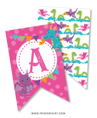 Dragon Birthday Banner