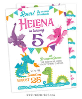 Dragon Birthday Invitation