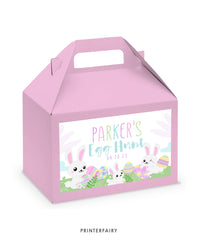 Easter Party Gable Box Label