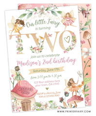 Fairytale Second Birthday Invitation
