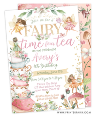 Fairytale Partea Fourth Birthday Invitation