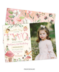Fairytale Second Birthday Invitation with Photo