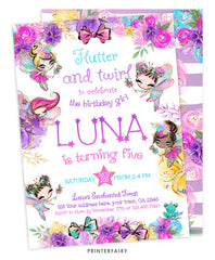 Fairy Birthday Party Invitation