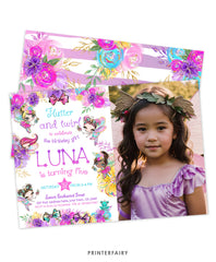 Fairy Birthday Party Invitation with Photo