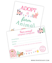 Farm Animals Adoption Pack
