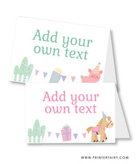 Farm Birthday Party Food Tents