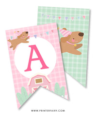 Farm Birthday Party Banner
