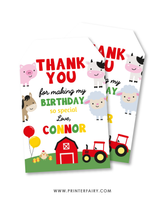 Farm Birthday Party Favor Tags