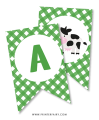 Farm Birthday Party Banner