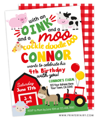 Farm Birthday Invitation