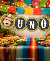 Fiesta First Birthday Garland with Photo