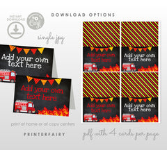 Firefighter Party Food Tents