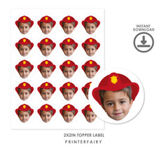 Firefighter Photo Toppers