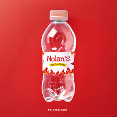 Firefighter Water Bottle Label