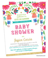 Floral Fiesta Baby Shower Invitation