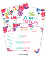 Floral Fiesta Baby Shower Games
