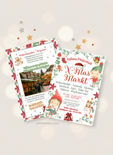 Digitale Flyer Vorlage Weihnachtsmarkt