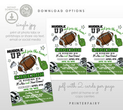 Football Second Birthday Invitation