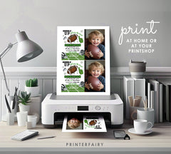 Football Second Birthday Invitation With Photo