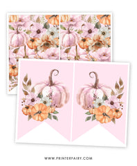 Free Little Pumpkin Birthday Banner