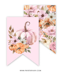 Free Little Pumpkin Birthday Banner