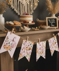 Free Little Pumpkin Birthday Banner