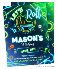 Roller Skating Party Invitation