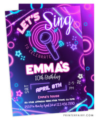 Karaoke Party Invitation