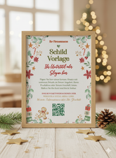 Weihnachts Schild Vorlage