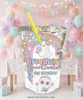 Spooky Vibes Party Drink Pouch Label