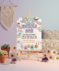 Spooky Vibes Editable Sign