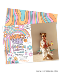 Spooky Vibes Birhhday Invitation with Photo