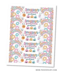 Spooky Vibes Water Bottle Labels