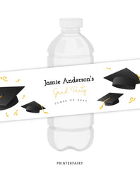 Graduation Water Bottle Label