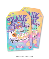 Groovy Halloween Favor Tags
