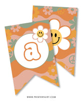 Groovy Birthday Party Banner