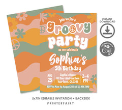 Groovy Birthday Invitation