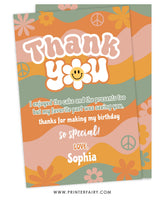 Groovy Birthday Thank You Card
