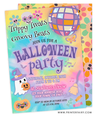 Groovy Halloween Invitation