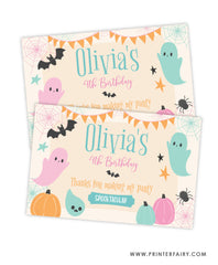 Halloween Party Favor Box Label
