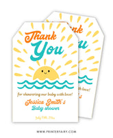 Here Comes the Sun Birthday Party Favor You Tags