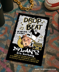 Hip Hop Invitation with Photo