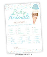 Ice Cream Baby Shower Games