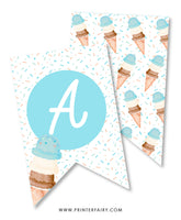 Ice Cream Baby Shower Banner
